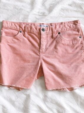 Carve Designs Oahu 6" Corduroy Shorts Peach Stretch Raw Hem Size 4